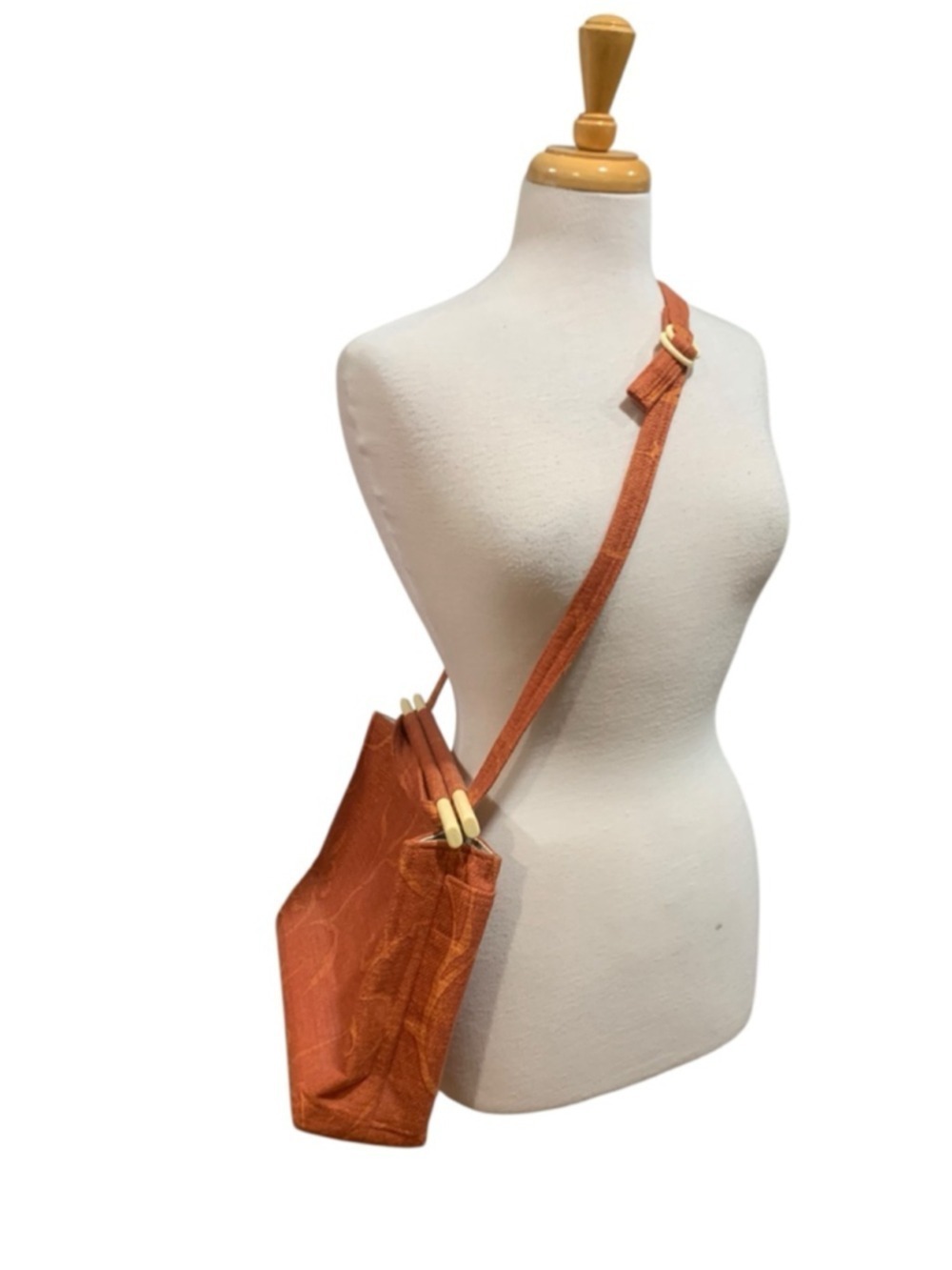 Women's Toby Weston Orange Floral Shoulder/crossbody Bag One Size - Picture 2 of 6